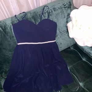 New Small Navy Anthropologie Minuet dress